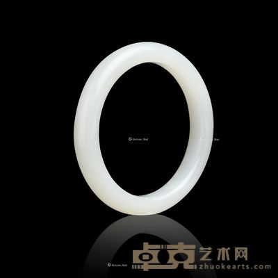 天然和田羊脂白玉手镯 --