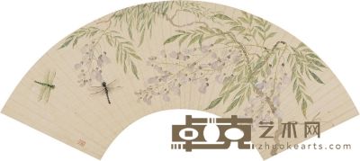 关和镛 紫藤蜻蜓 17.5×57.5cm
