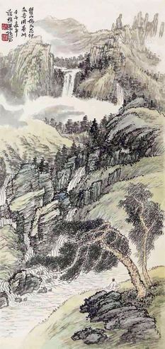 萧逊 山水