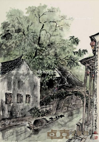 刘占军 宝珠桥 34×49cm