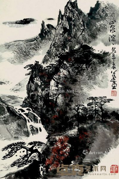 郭公达 山泉淙淙 68×45.5cm