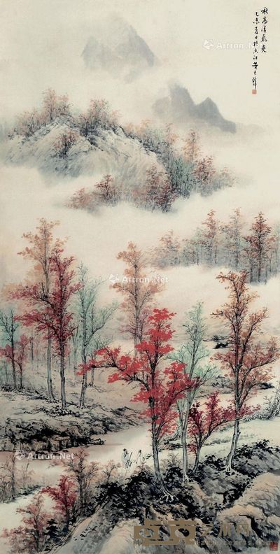 黄君璧 秋高清气爽 137×69cm