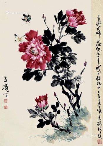 王雪涛 花蝶图