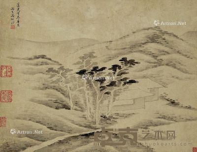 汤贻芬 山居图 22x28cm