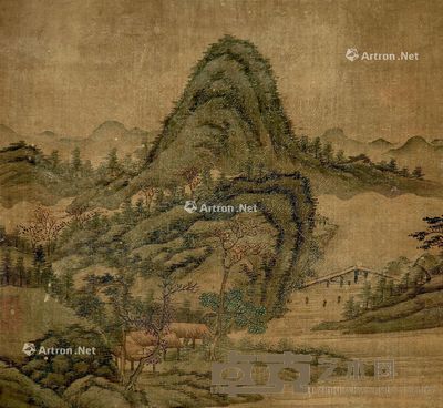 佚名 山水 23x25cm