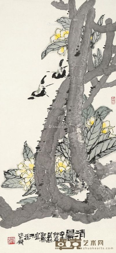 陈永锵 清晨 104×47cm