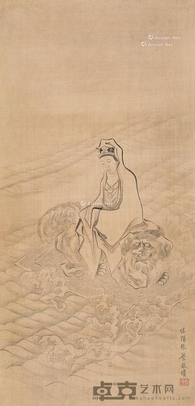 张槃 观音 86×40cm