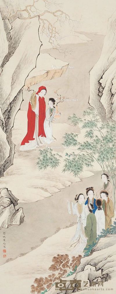 黄均 人物 126×49cm