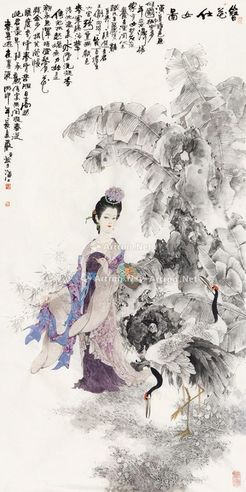 簪花仕女图 单片