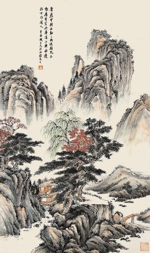 楼辛壶 山水