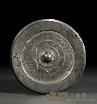 汉 莲弧纹铜镜 直径13.4cm