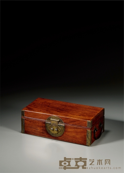清 黄花梨文具盒 高8.5cm；长25.5cm；宽12.5cm
