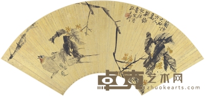 王礼 桂花飞禽图 53×19cm