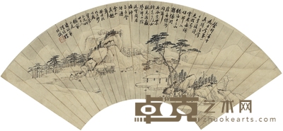 何维朴 溪山雪景图 52.5×18cm