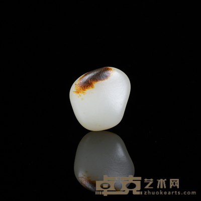 和田玉籽料原石 2.9×2.7×1.0cm  12.7g