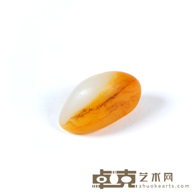 和田玉籽料原石 2.4×1.2×1.2cm 6g