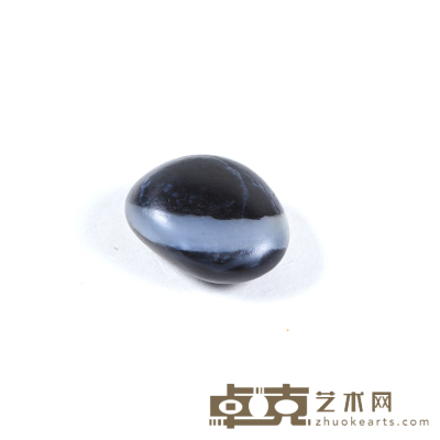 和田玉青花籽料原石 2.5×2.0×1.3cm 10g