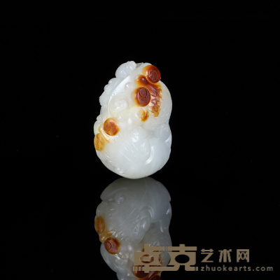 万伟  和田玉籽料金玉满堂 3.1×2.1×2.5cm   31g