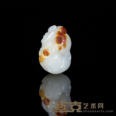 万伟 和田玉籽料金玉满堂 3.1×2.1×2.5cm 31g
