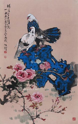 周公理 玫瑰双鸽