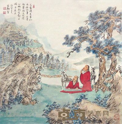 安都 雅乐图 68×66cm
