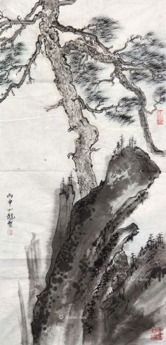 蔡小龙 松石图