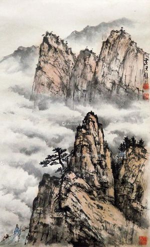 黄君壁 山水