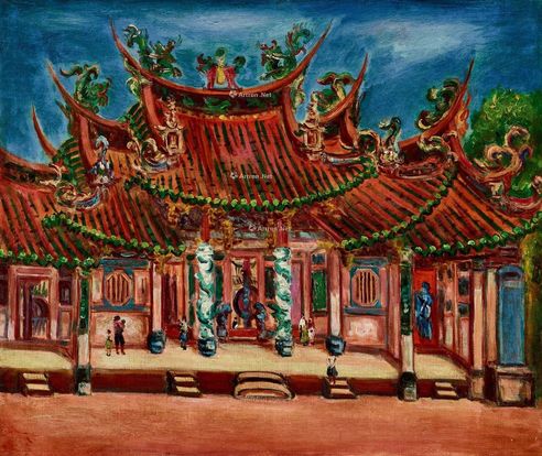 陈澄波 庙口（彰化南瑶宫）