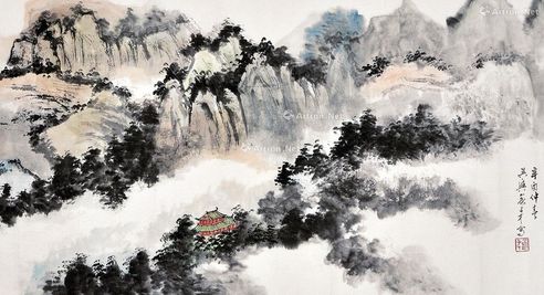 俞子才 山水