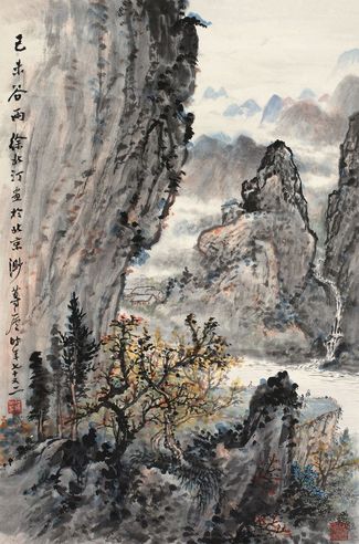 徐北汀 秋山图