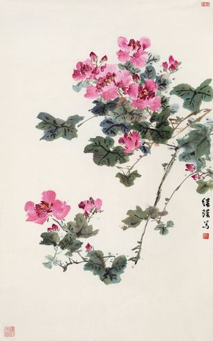 刘继瑛 芙蓉花开