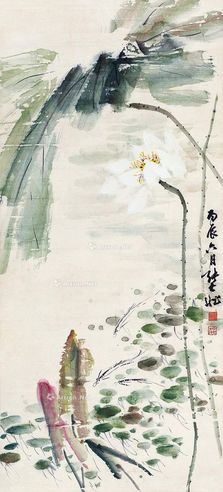 张大壮 荷塘鱼戏