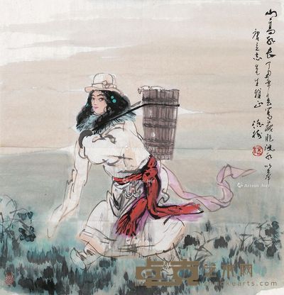 杨德树 山高水长 69×67cm