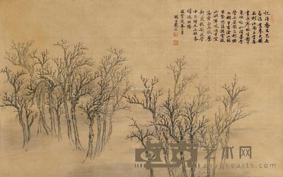 戴熙 春林之景 49×78.5cm