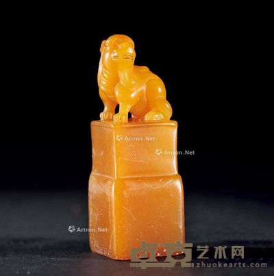 “怡亲王宝”寿山石瑞兽纽印章 高6.6cm