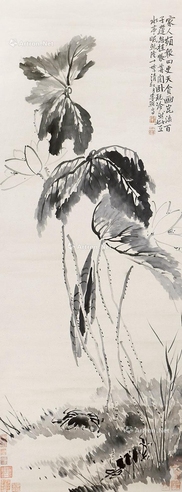 李鱓     荷花