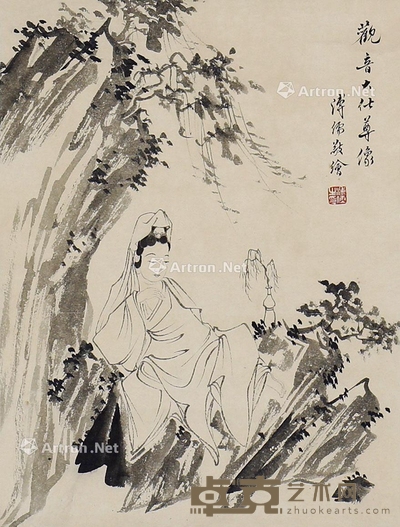 溥儒 观音 31×24cm