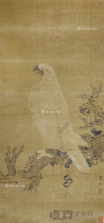 吕纪 鹰 102×48cm