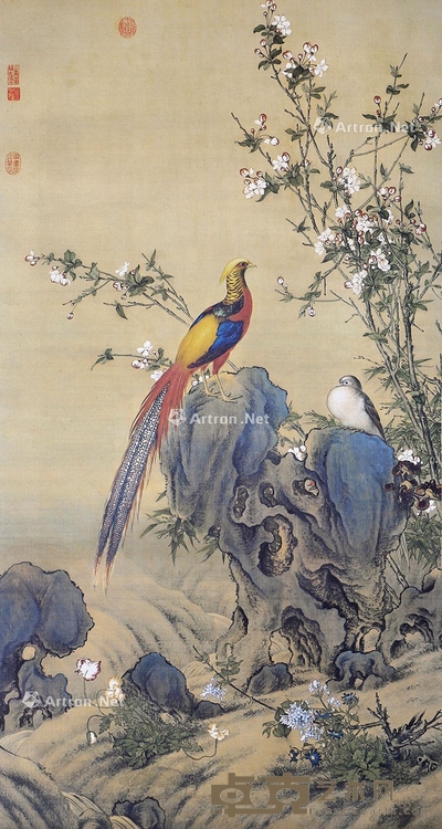 佚名 花鸟 103×56cm