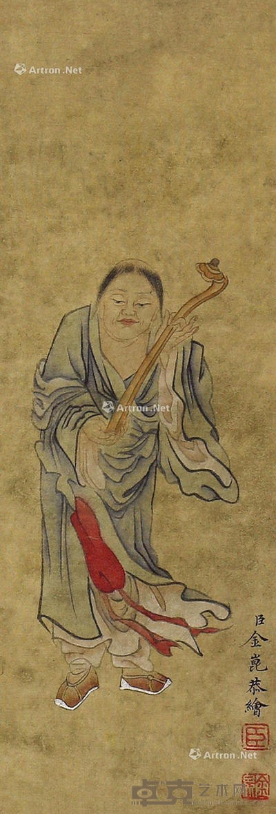 金昆     罗汉 27×10cm