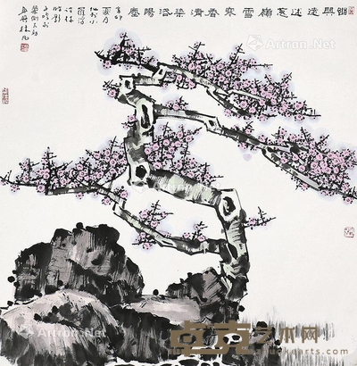 林凡 梅花 69×68cm