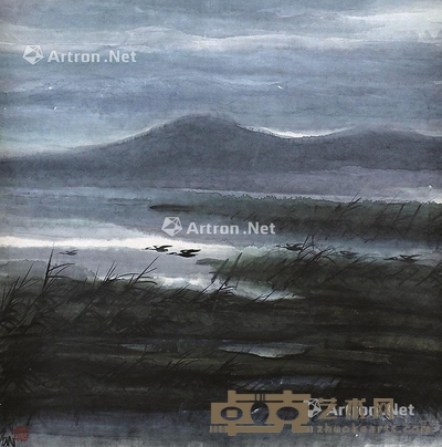 林风眠 山水 63×64cm