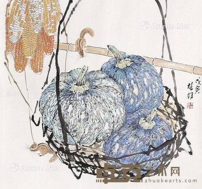 方楚雄 丰收时节 68×68cm
