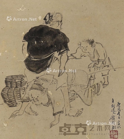 谢彬 受辱胯下 26×24cm