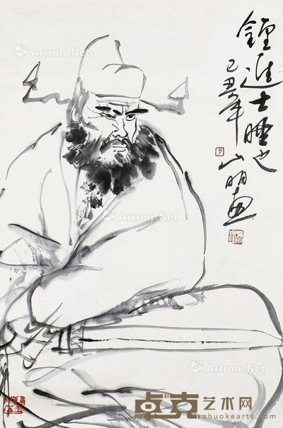 吴山明     钟馗 69×45cm