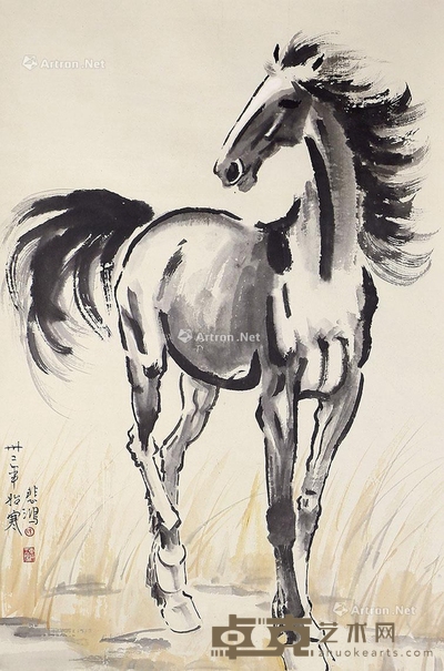 徐悲鸿     马 98×66cm