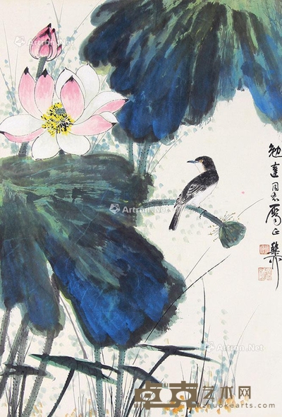 谢稚柳 花鸟 69×47cm
