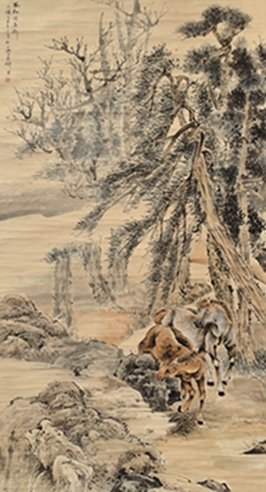 倪田     骏马图
