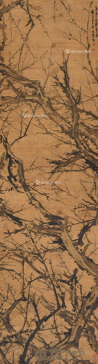 高其佩 墨竹 115×30.5cm