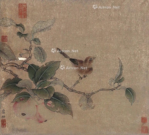 崔白     花鸟